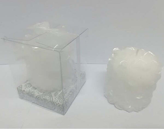 Candela-Cilindro-Effetto-Perla-Bianco-6.5x7cm-Confezione-Bomboniera-Matrimonio