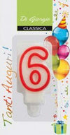 Candela compleanno Cereria Di Giorgio 54120 66 Nr. 6 Bianco e Rosso Casa e cucina/Hobby creativi/Materiali per hobby creativi/Forniture per feste/Articoli per feste e compleanni per bambini/Decorazioni/Candele Scontolo.net - Potenza, Commerciovirtuoso.it