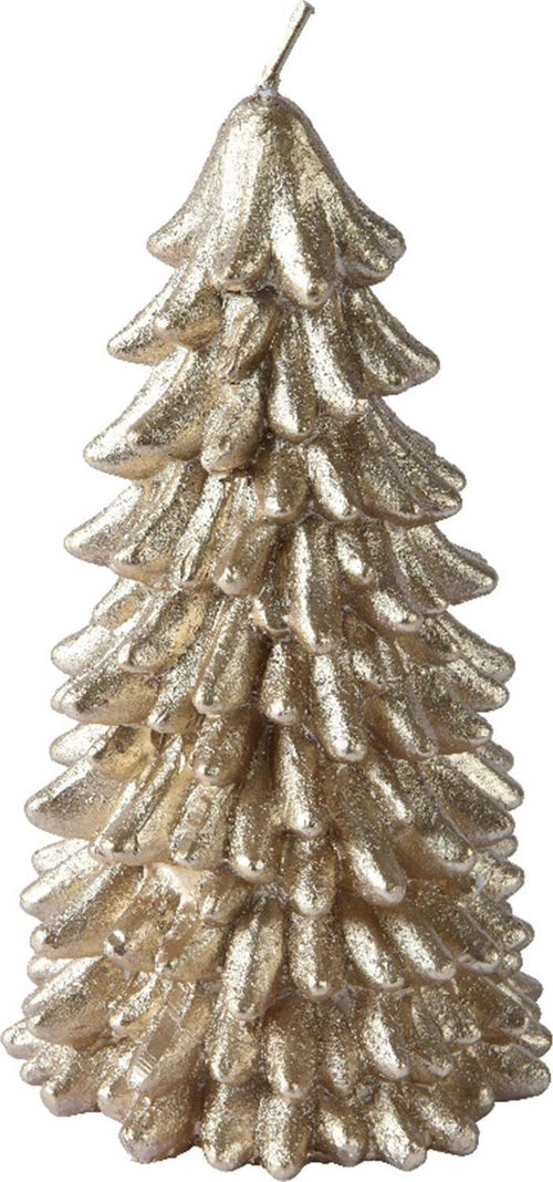 Candela decorativa a forma di albero di natale color champagne Casa e cucina/Decorazioni per interni/Candele e portacandele/Candele/Candele a colonna MagiediNatale.it - Altamura, Commerciovirtuoso.it
