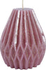 Candela decorativa in cera plissettata con glitter color rosa velluto Casa e cucina/Decorazioni per interni/Candele e portacandele/Candele/Candele a colonna MagiediNatale.it - Altamura, Commerciovirtuoso.it