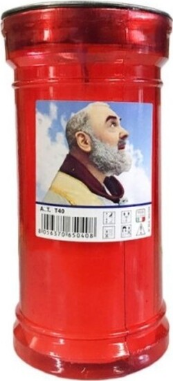 CANDELA DI CERA 12 CM t40 PADRE PIO LUCE VOTIVA CERO LUMINO VOTIVO ANTIVENTO Casa e cucina/Decorazioni per interni/Candele e portacandele/Candele/Lumini Trade Shop italia - Napoli, Commerciovirtuoso.it