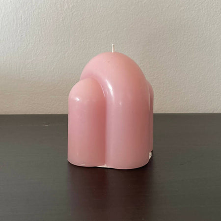 Candela di cera rosa sinuosa - 8 x 8 x 9 cm tempo di combustione di circa 18 ore mesmerized Casa e cucina/Decorazioni per interni/Candele e portacandele/Candele/Candele di forme insolite MesmerizeD - Porto Sant’Elpidio, Commerciovirtuoso.it
