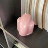 Candela di cera rosa sinuosa - 8 x 8 x 9 cm tempo di combustione di circa 18 ore mesmerized Casa e cucina/Decorazioni per interni/Candele e portacandele/Candele/Candele di forme insolite MesmerizeD - Porto Sant’Elpidio, Commerciovirtuoso.it