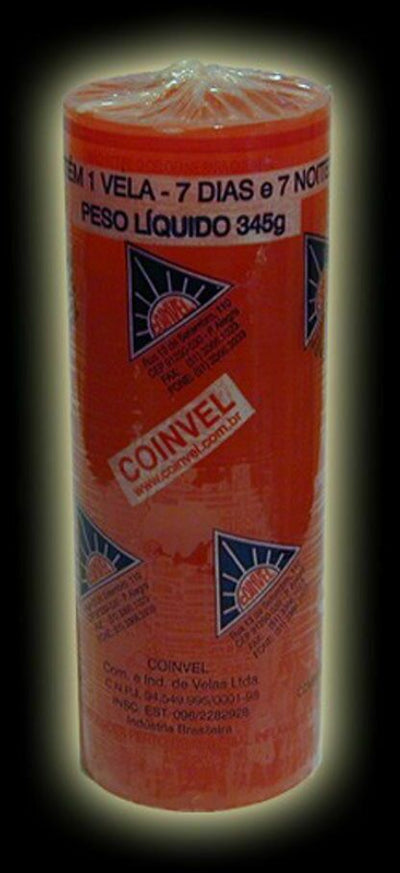 CER040 CANDELA ESOTERICA BRASILIANA SETE DIAS ROJO ROSSA