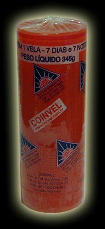 CER040 CANDELA ESOTERICA BRASILIANA SETE DIAS ROJO ROSSA