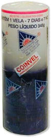 CER040 CANDELA ESOTERICA BRASILIANA SETE DIAS  BIANCO NERO