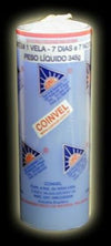 CER039 CANDELA ESOTERICA BRASILIANA SETTE GIORNI AZZURRA SETE DIAS AZUL AZZURRA