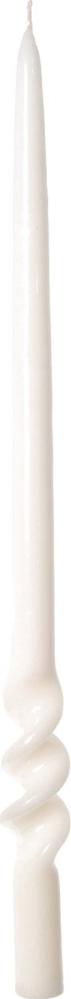 Candela Fiamma spirale lucida a cera bianca lucida h 40 cm decorazione natalizia Casa e cucina/Decorazioni per interni/Candele e portacandele/Candele/Candele a colonna MagiediNatale.it - Altamura, Commerciovirtuoso.it