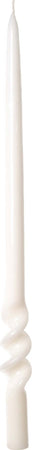 Candela Fiamma spirale lucida a cera bianca lucida h 40 cm decorazione natalizia Casa e cucina/Decorazioni per interni/Candele e portacandele/Candele/Candele a colonna MagiediNatale.it - Altamura, Commerciovirtuoso.it