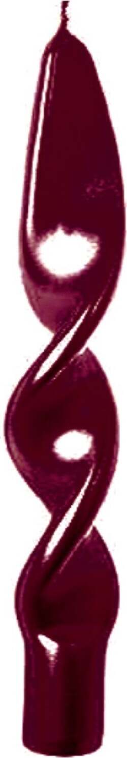 Candela Fiamma spirale lucida a cera bordeaux lucido h 29 cm decorazione natalizia Casa e cucina/Decorazioni per interni/Candele e portacandele/Candele/Candele a colonna MagiediNatale.it - Altamura, Commerciovirtuoso.it