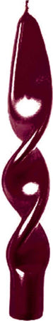 Candela Fiamma spirale lucida a cera bordeaux lucido h 29 cm decorazione natalizia Casa e cucina/Decorazioni per interni/Candele e portacandele/Candele/Candele a colonna MagiediNatale.it - Altamura, Commerciovirtuoso.it