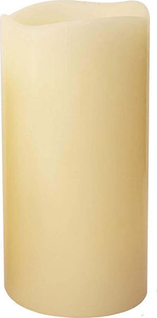 Candela in cera avorio con luce a led effetto realistico h 15 cm Casa e cucina/Decorazioni per interni/Candele e portacandele/Candele/Candele a colonna MagiediNatale.it - Altamura, Commerciovirtuoso.it