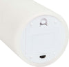 Candela in cera Bianca con luce a led effetto realistico h 15 cm