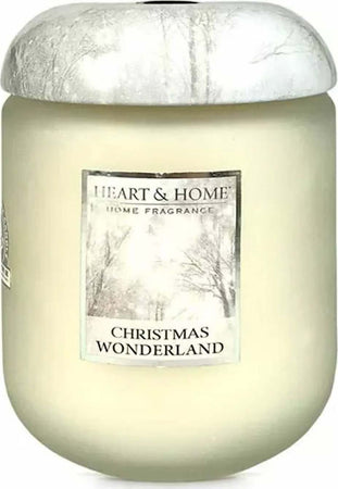 Candela in cera di Soia Christmas Wonderland 115gr Heart & Home Candela Mix Invernale Bacche di Ginepro Pino e Zeste Durata 30 Ore Candela Tiziana non solo gioielli - Civitanova Marche, Commerciovirtuoso.it