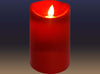 Candela in cera Rossa con luce a led effetto realistico h 10 cm Casa e cucina/Decorazioni per interni/Candele e portacandele/Candele/Candele a colonna MagiediNatale.it - Altamura, Commerciovirtuoso.it