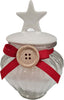 Candela in cera rossa e bianca con coperchio decorazione natalizia 2 pezzi Casa e cucina/Decorazioni per interni/Candele e portacandele/Candele/Candele a colonna MagiediNatale.it - Altamura, Commerciovirtuoso.it