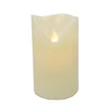 Candela panna a led decorazione luminosa per interno cilindrica da h12 cm