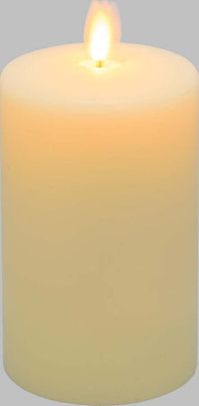 Candela luminosa a led luce calda cera avorio con stoppino mobile decorazione natalizia Casa e cucina/Decorazioni per interni/Candele e portacandele/Candele/Candele a colonna MagiediNatale.it - Altamura, Commerciovirtuoso.it