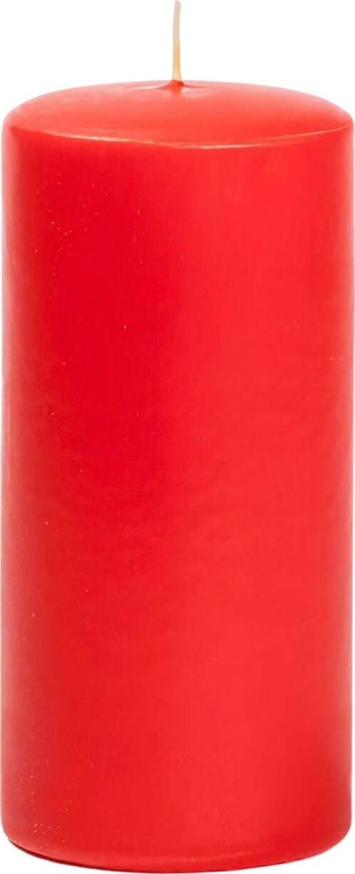 Candela natalizia a forma cilindrica colore rosso per interno Ø8 x h15 cm Casa e cucina/Decorazioni per interni/Candele e portacandele/Candele/Candele a colonna MagiediNatale.it - Altamura, Commerciovirtuoso.it