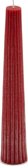 Candela Natalizia Cono con Righe Rosso decorazione per tavola e soggiorno h 25 cm Casa e cucina/Decorazioni per interni/Candele e portacandele/Candele/Candele a colonna MagiediNatale.it - Altamura, Commerciovirtuoso.it