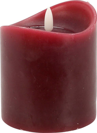 Candela natalizia decorativa colorata, con luce a LED lampeggiante e timer, a batteria Casa e cucina/Decorazioni per interni/Candele e portacandele/Candele/Candele a colonna MagiediNatale.it - Altamura, Commerciovirtuoso.it