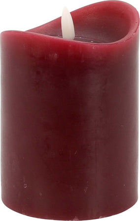 Candela natalizia decorativa colorata, con luce a LED lampeggiante e timer, a batteria Casa e cucina/Decorazioni per interni/Candele e portacandele/Candele/Candele a colonna MagiediNatale.it - Altamura, Commerciovirtuoso.it