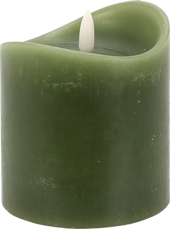 Candela natalizia decorativa colorata, con luce a LED lampeggiante e timer, a batteria Casa e cucina/Decorazioni per interni/Candele e portacandele/Candele/Candele a colonna MagiediNatale.it - Altamura, Commerciovirtuoso.it