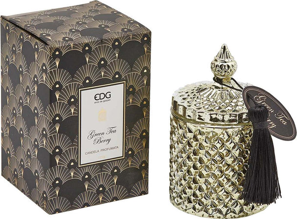 Candela Natalizia in Vetro Argento con Nappa per decorazione natalizia per Interni ed Esterni h 14 cm Casa e cucina/Decorazioni per interni/Candele e portacandele/Candele/Candele a colonna MagiediNatale.it - Altamura, Commerciovirtuoso.it