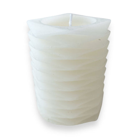 Candela moderna in cera "Pillar" decorazione luminosa per ambienti