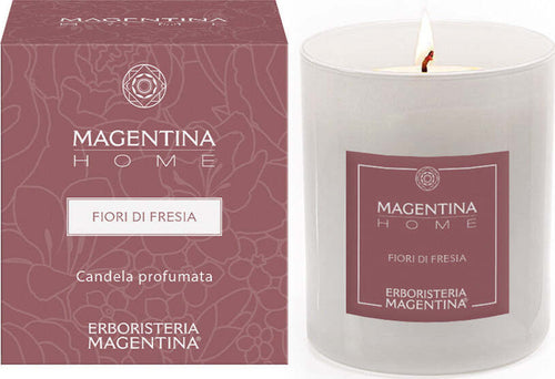 Candela-profumata-fiori-di-fresia-Magentina-Home