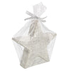 Candela Stella Astro Bianco decorazione natalizia h 15 cm