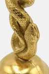 Candelabri Snake Dorati 100% Ceramica 21cm Coppia Di Candelabri Casa e cucina/Decorazioni per interni/Candele e portacandele/Portacandele/Candelabri Leclaf - Napoli, Commerciovirtuoso.it