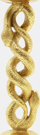 Candelabri Snake Dorati 100% Ceramica 21cm Coppia Di Candelabri Casa e cucina/Decorazioni per interni/Candele e portacandele/Portacandele/Candelabri Leclaf - Napoli, Commerciovirtuoso.it