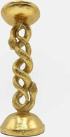 Candelabri Snake Dorati 100% Ceramica 21cm Coppia Di Candelabri Casa e cucina/Decorazioni per interni/Candele e portacandele/Portacandele/Candelabri Leclaf - Napoli, Commerciovirtuoso.it