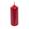 Candela decorativa Pillar glass decorazione natalizia