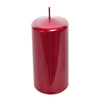 Candela decorativa Pillar glass decorazione natalizia