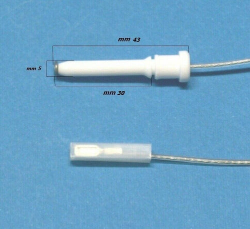 CANDELETTA CANDELA TECNOGAS CUCINA GAS ACCENSIONE PIEZOELETTRICA LUNGA 43 mm. Casa e cucina/Elettrodomestici per la cucina/Accessori e parti di ricambio/Parti di ricambio per fornelli Rossi Ricambi - Venetico Marina, Commerciovirtuoso.it