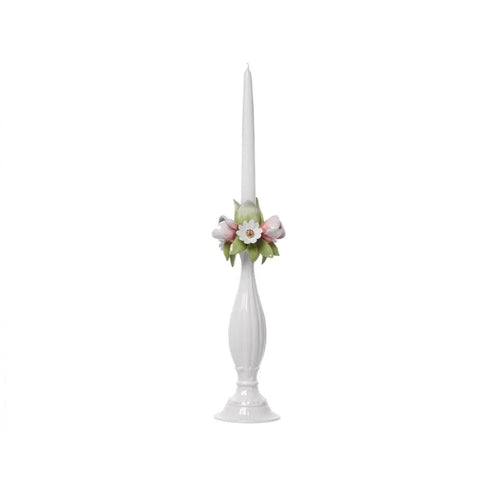 Candeliere Porcellana Tulipani Margherite Schonherr 31cm