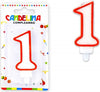 Candelina Candela Numero 1 Compleanno Bianca Bordo Rosso Candeline Torta Per Festa Casa, arredamento e bricolage > Prodotti per Feste Trade Shop italia - Napoli, Commerciovirtuoso.it