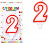 Candelina Candela Numero 2 Compleanno Bianca Bordo Rosso Candeline Torta Party Casa, arredamento e bricolage > Prodotti per Feste Trade Shop italia - Napoli, Commerciovirtuoso.it