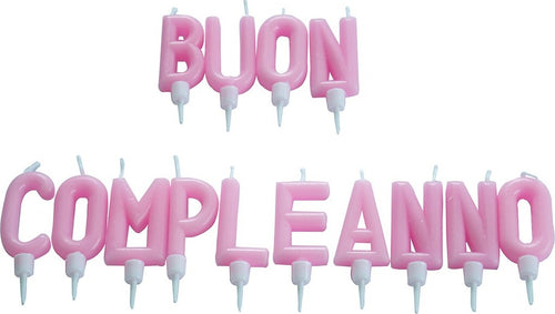 Candeline Scritta Buon Compleanno Rosa Torta Festa Party Prodotti per Feste > Festoni e Palloncini Trade Shop italia - Napoli, Commerciovirtuoso.it