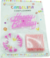 Candeline Scritta Happy Birthday Rosa Torta Festa Party Compleanno 61593 Prodotti per Feste Trade Shop italia - Napoli, Commerciovirtuoso.it