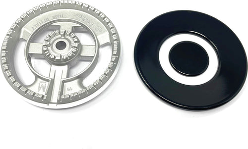 Candy-Hoover-Zerowatt-bruciatore-tripla-corona-piattelli-neri-lucidi-cucina-gas