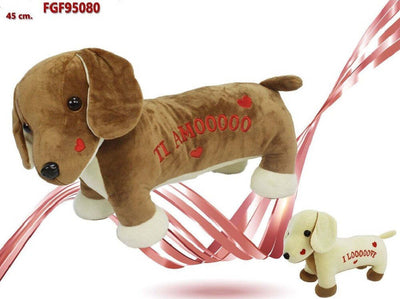 Cane In Peluche 45cm Con Scritta E Cuoricini San Valentino Colori Assortiti 95080 Giochi e giocattoli/Peluche/Animali di peluche Trade Shop italia - Napoli, Commerciovirtuoso.it