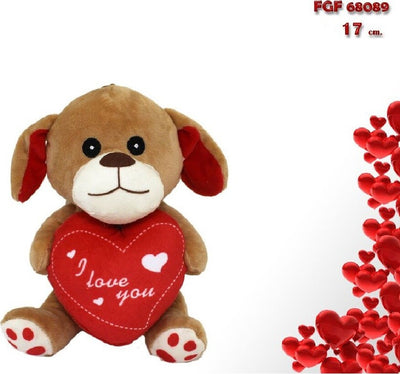 Cane In Peluche Cagnolino Con Cuore I Love You 17 Cm Regalo San Valentino 68089 Giochi e giocattoli/Peluche/Animali di peluche Trade Shop italia - Napoli, Commerciovirtuoso.it