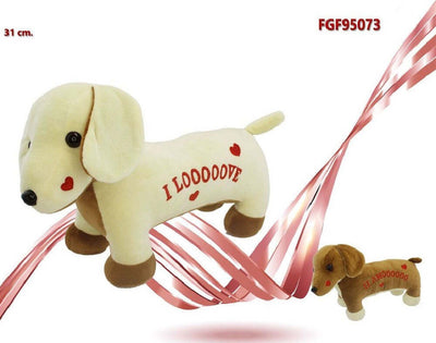 Cane In Peluche Con Scritta E Cuoricini 31cm San Valentino Colori Assortiti 95073 Giochi e giocattoli/Peluche/Animali di peluche Trade Shop italia - Napoli, Commerciovirtuoso.it