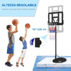 Canestro-Basket-ad-Altezza-Regolabile-con-Base-Riempibile,-Canestro-da-Basket-in-Acciaio-e-PE,-Nero-GF6A61-056V00BKGF6