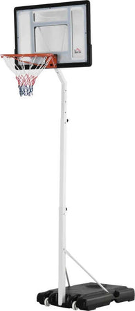 Canestro-Basket-per-Adulti-con-Tabellone-in-PVC-Regolabile-210-260cm-Ruote-Integrate-Bianco-JQ8A61-029WTJQ8