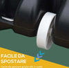 Canestro-Basket-per-Adulti-con-Tabellone-in-PVC-Regolabile-210-260cm-Ruote-Integrate-Bianco-JQ8A61-029WTJQ8