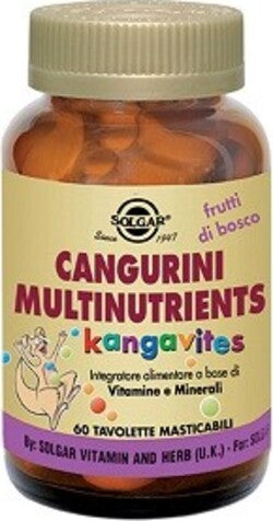 CANGURINI-MULTINUTRIENTS-(FRUTTI-DI-BOSCO-E-FRUTTI-TROPICALI)-integratore-alimentare-60-tavolette-Solgar